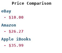 Price Comparison