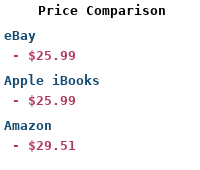 Price Comparison