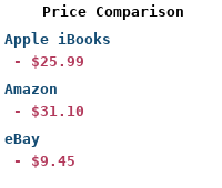 Price Comparison