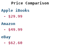 Price Comparison