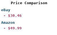 Price Comparison