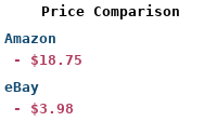 Price Comparison